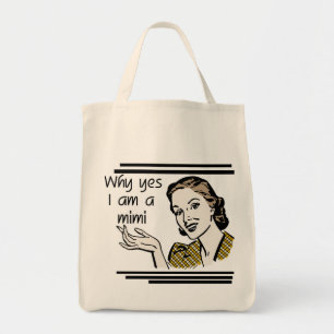 Retro Mimi T-shirts and Gifts Tote Bag