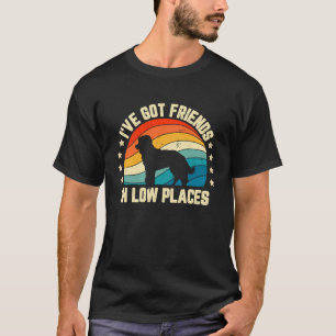 Retro Miniature Poodle I've Got Friends In Low Pla T-Shirt