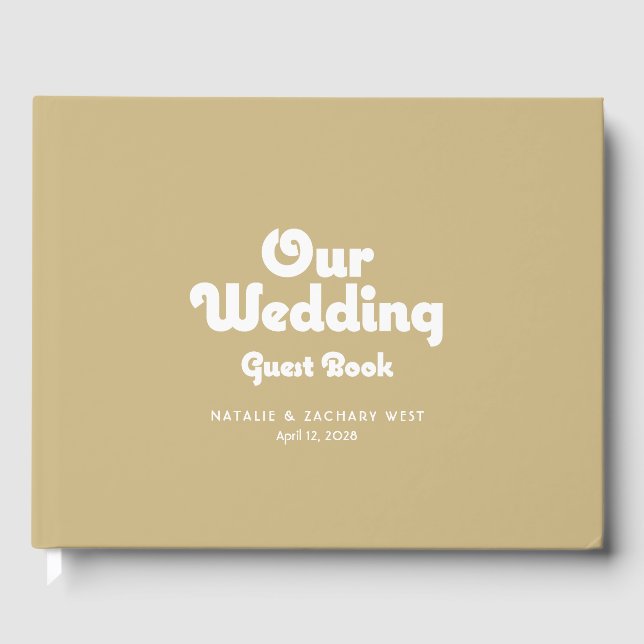 Retro Minimalist Guest Book (Front)