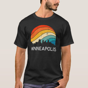 Retro Minnesota Minneapolis Skyline Vintage Urban T-Shirt