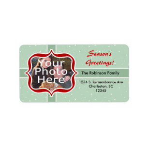 Retro Mint Address Label