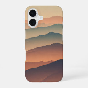 Retro Misty Mountains iPhone 16 Case