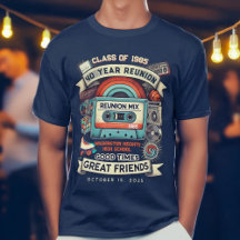Retro Mixtape Vintage High School Class Reunion 