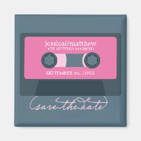 Retro Mixtape Wedding Save the Date