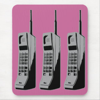 Retro Mobile Phone Graphic Mouse Pad