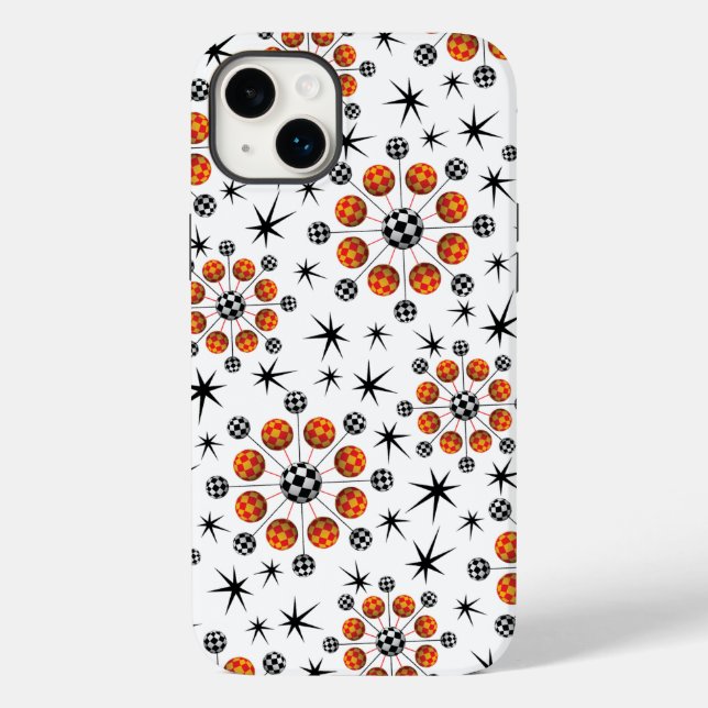 Retro Mod 3D Starbursts Case-Mate iPhone Case (Back)