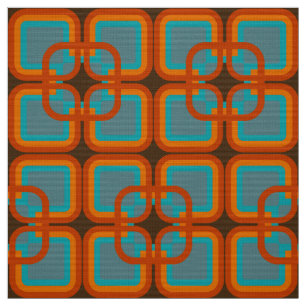 retro mod 60s 70s fabric pattern