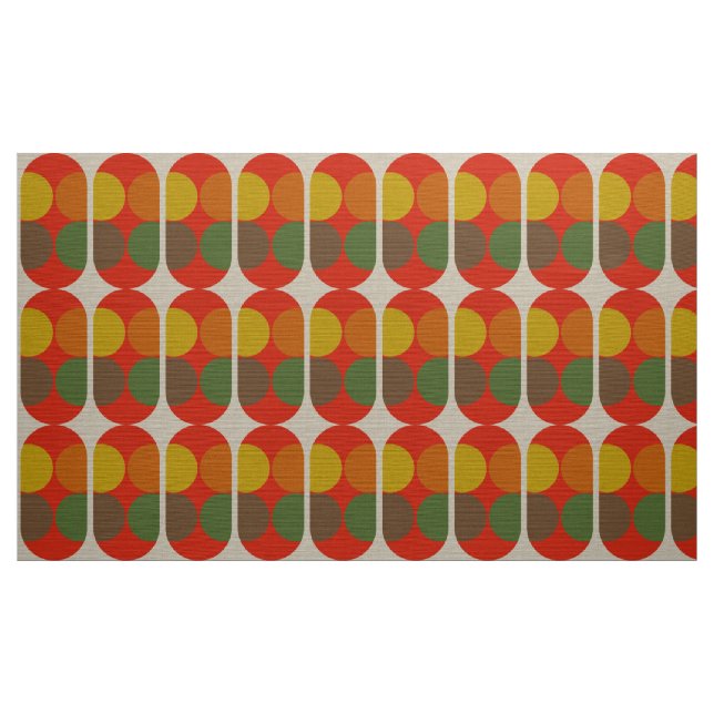 retro mod 60s 70s fabric pattern (Yard)