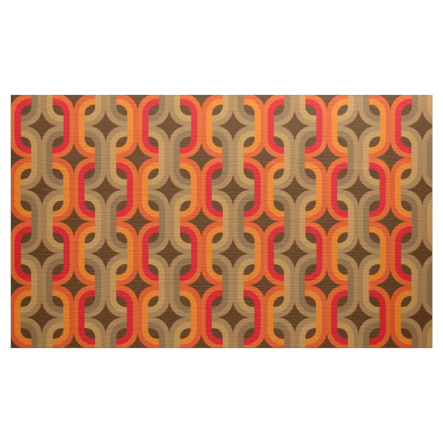 retro mod 60s 70s fabric pattern (Yard)