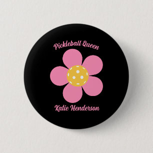 Retro Mod 70s Ckleball Flower D 6 Cm Round Badge