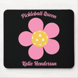 Retro Mod 70s Ckleball Flower D  Mouse Pad