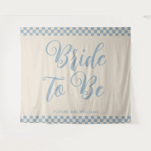 Retro Mod bride to be Bridal Shower Backdrop Tapestry