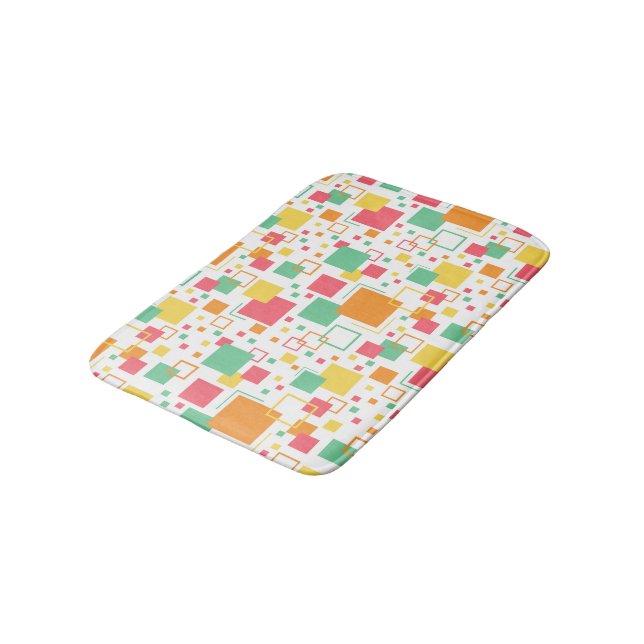 Retro Mod Citrus Bath Mat (Angled)