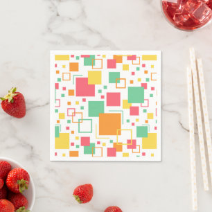 Retro Mod Citrus Napkin