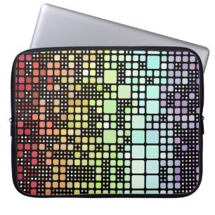 Retro Mod Geometric Groovy Funky Neurogender Pride Laptop Sleeve