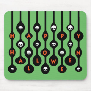 Retro Mod Happy Halloween Mouse Pad
