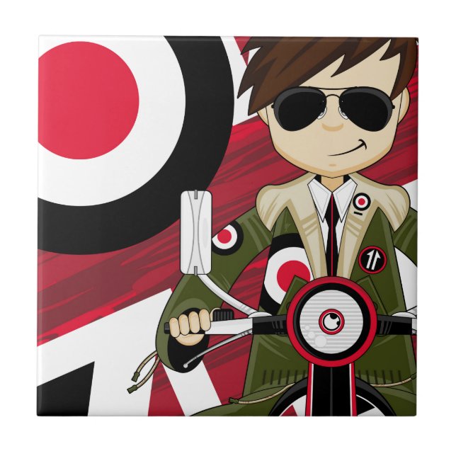 Retro Mod on Scooter Tile (Front)