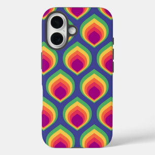 Retro Mod Pattern iPhone 16 Case