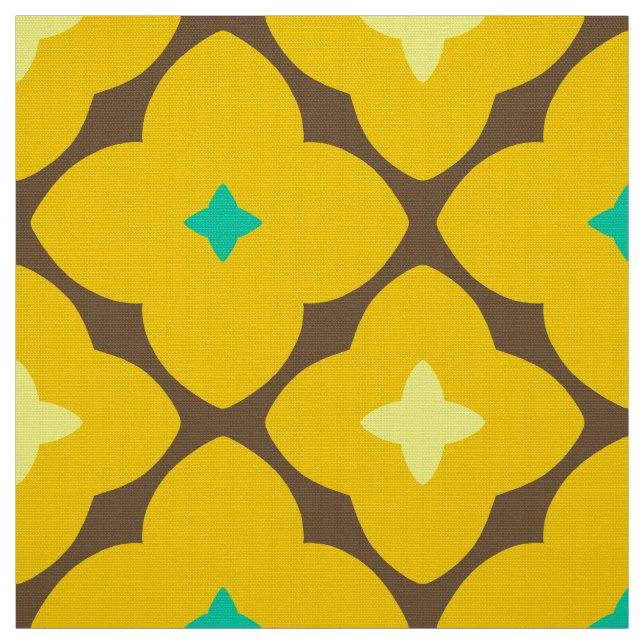 Retro mod pattern  fabric (Swatch)