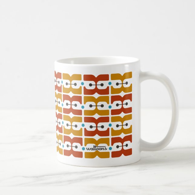Retro Mod Pattern Mug (Right)
