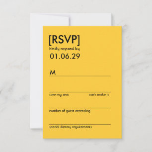 Retro Mod Perfect Chair Pair Eames Wedding RSVP Card