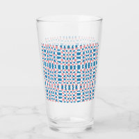 Retro Mod Pink Blue Chequerboard Abstract