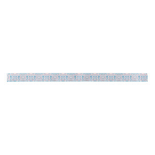 Retro Mod Pink Blue Chequerboard Abstract Satin Ribbon