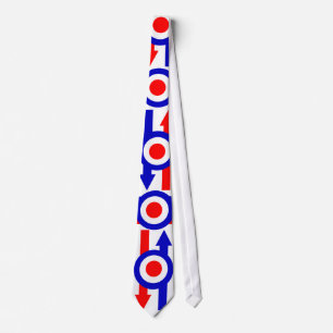 Retro Mod target and Arrows design Tie