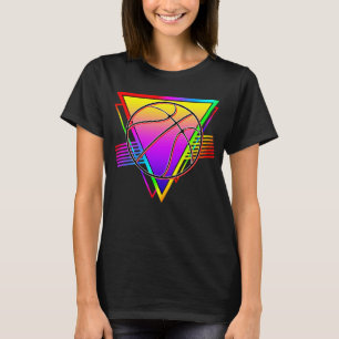 Retro Modern Basketball Ball T-Shirt