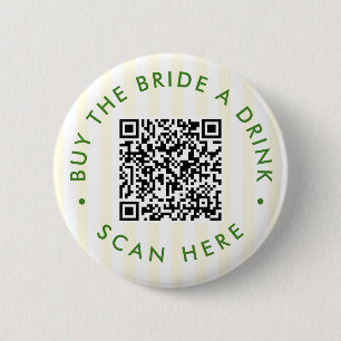 Retro Modern Cocktail Green Bachelorette 6 Cm Round Badge