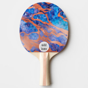  retro modern colorful logo simple  ping pong paddle