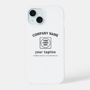 Retro-Modern Custom Logo Black White iphone case
