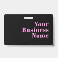 Retro-modern Editable Text | Black & Pink