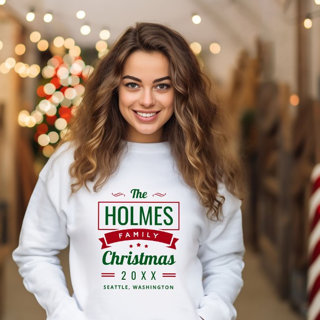 Retro Modern Family Christmas Sweatshirt (Creator Uploaded)
