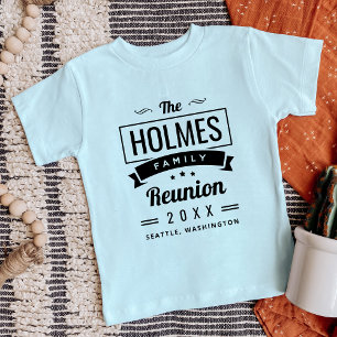 Retro Modern Family Reunion Logo