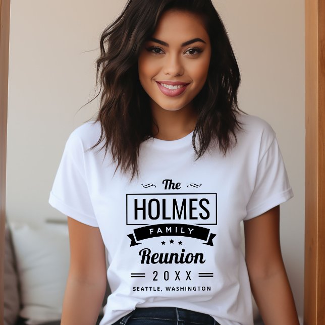 Retro Modern Family Reunion Logo T-Shirt (Creator Uploaded)