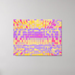 Retro modern liquid abstraction 2 canvas print