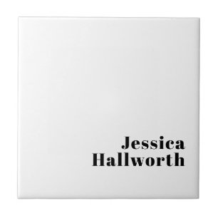 Retro Modern Minimal Name or Business Template Tile