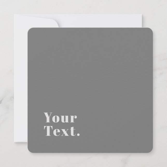 Retro Modern Minimalistic Name (or other text) Card (Front)