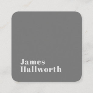 Retro Modern Minimalistic Name (or other text) Enclosure Card