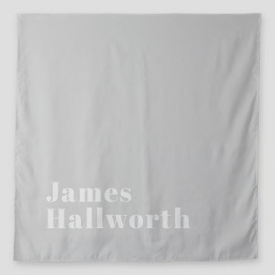 Retro Modern Minimalistic Name (or other text) Tapestry