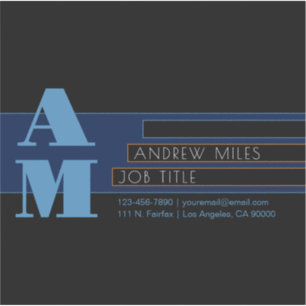 Retro-modern Monogram & Editable Shapes & Colours