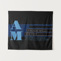 Retro-modern Monogram & Editable Shapes & Colours