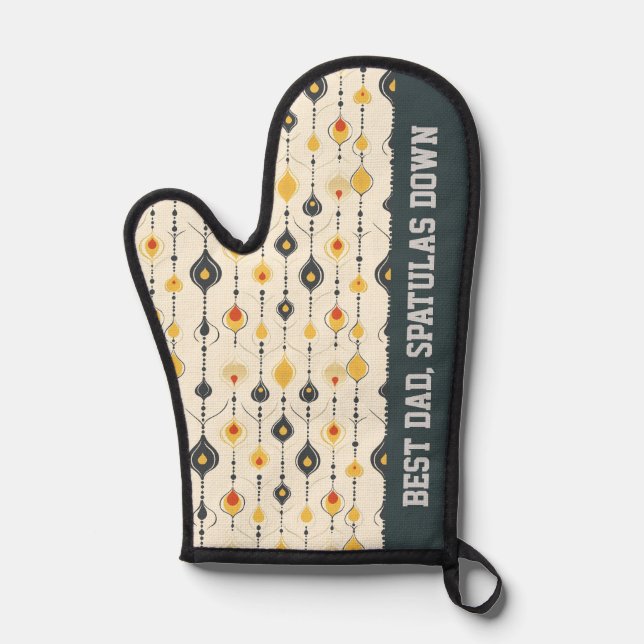 Retro Modern Oven Mitt (Front)