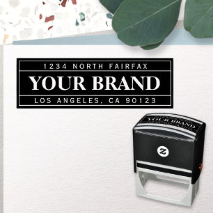 Retro-Modern Professional Return Address Self-inking Stamp