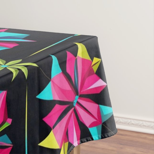 Retro modern Simple Star geometric colourful patte Tablecloth (In Situ)