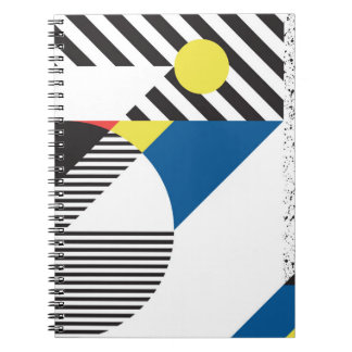 Retro Modern Style Background Design Notebook