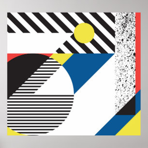 Retro Modern Style Background Design Poster