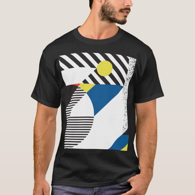 Retro Modern Style Background Design T-Shirt (Front)