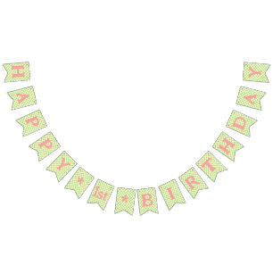 Retro Modern Wild Happy 1st Birthday bunting 